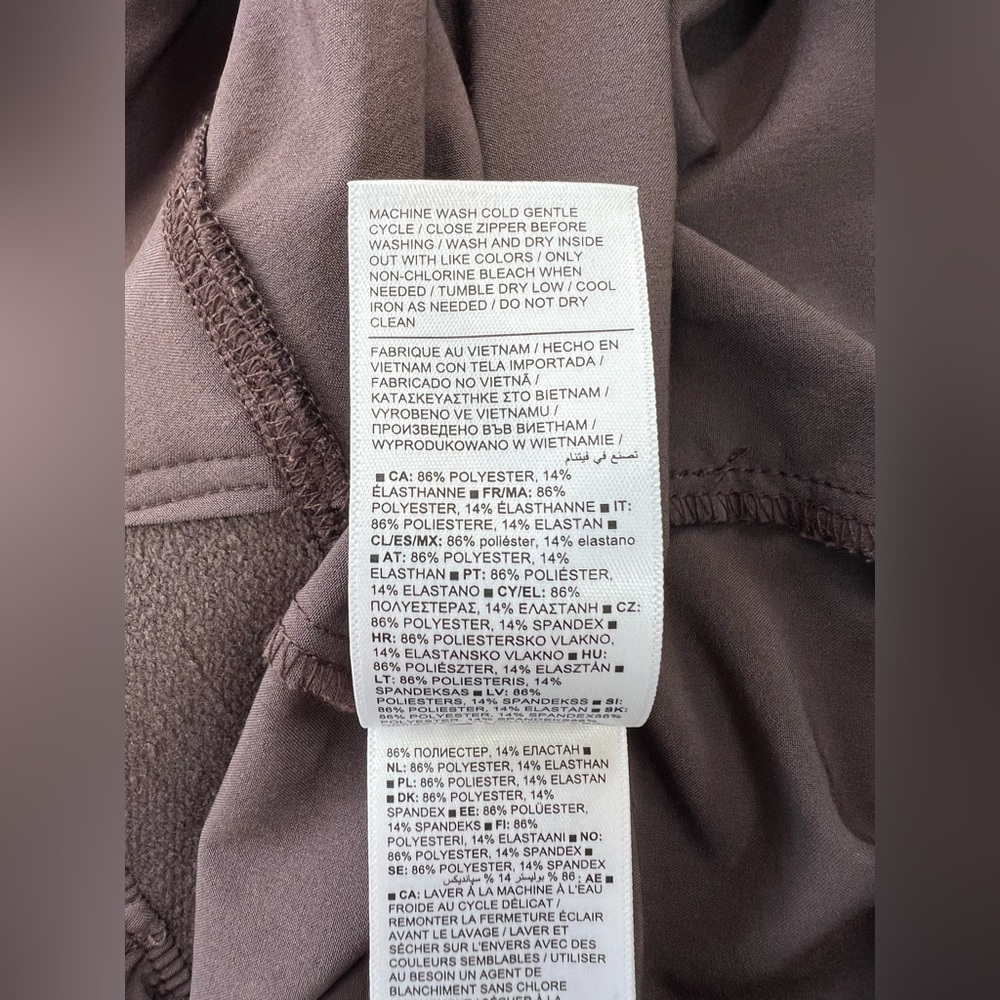 Athleta Brooklyn Sleeveless Front Zip Cargo Pant Utility Jumpsuit Romper Brown 8 - Picture 10 of 15